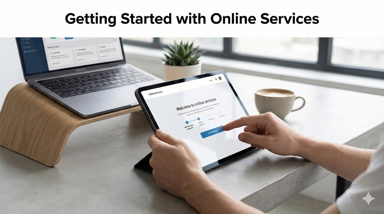 getting started with online srvices